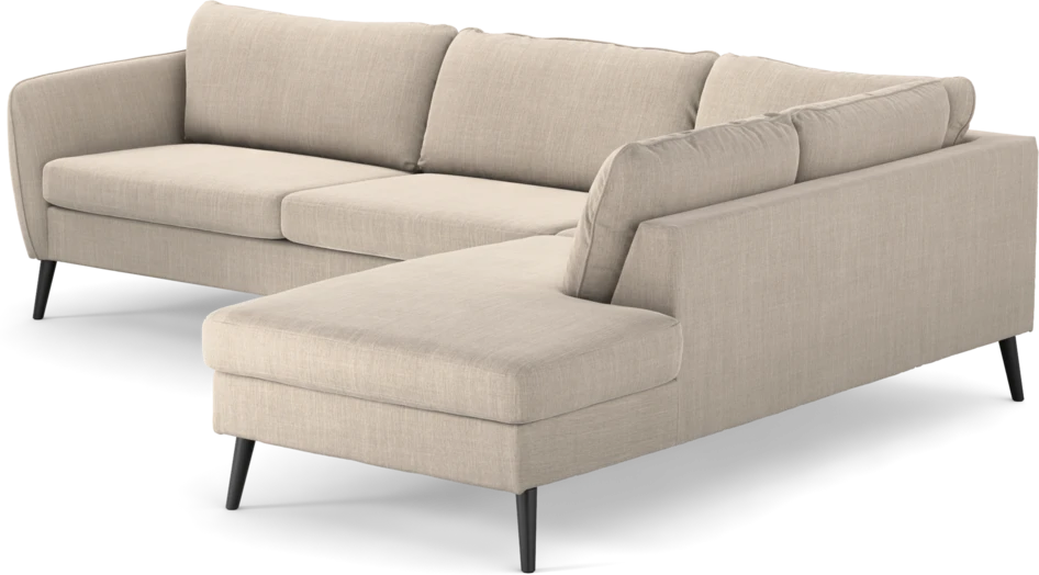 County - 2,5-sits soffa med divan höger - Beige
