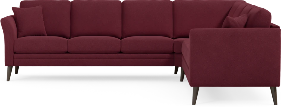 Eden - Hörnsoffa, 3+3-sits - Röd