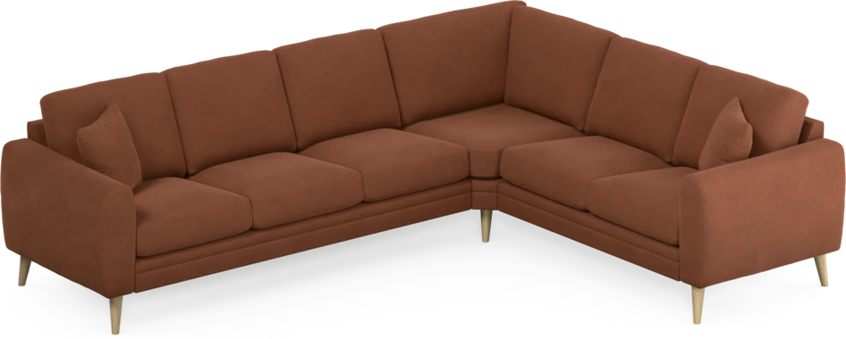 Eden - Hörnsoffa, 3+2-sits - Orange