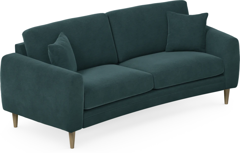 Eden - 2,5-sits soffa svängd - Blå