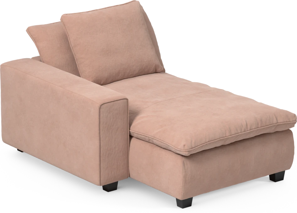 Bellora - Schäslong med armstöd vänster - Rosa