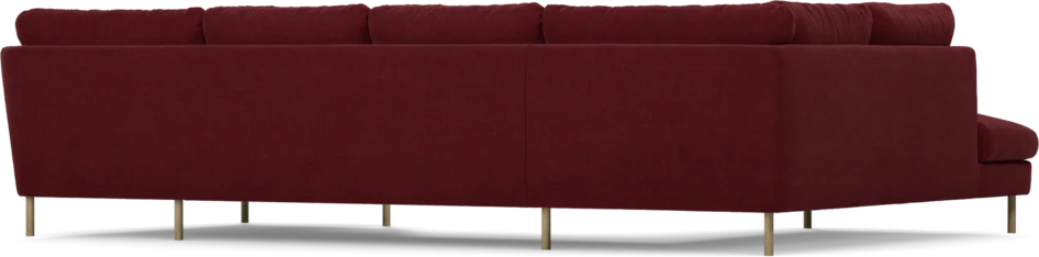 Madison - 2-sits soffa med divan vänster och schäslong höger - Röd