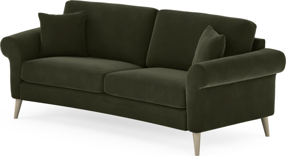Eden - 2,5-sits soffa svängd - Grön