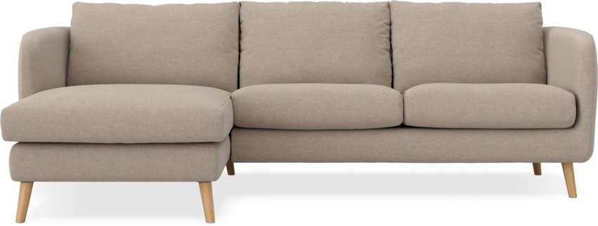 Madison Lux - 2-sits soffa med schäslong vänster - Beige