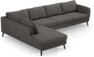 County - 3-sits soffa med divan vänster - Brun