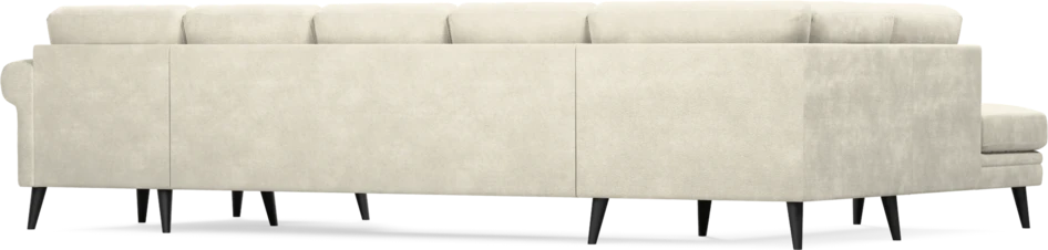 Eden - 3-sits soffa med divan vänster och schäslong höger - Vit