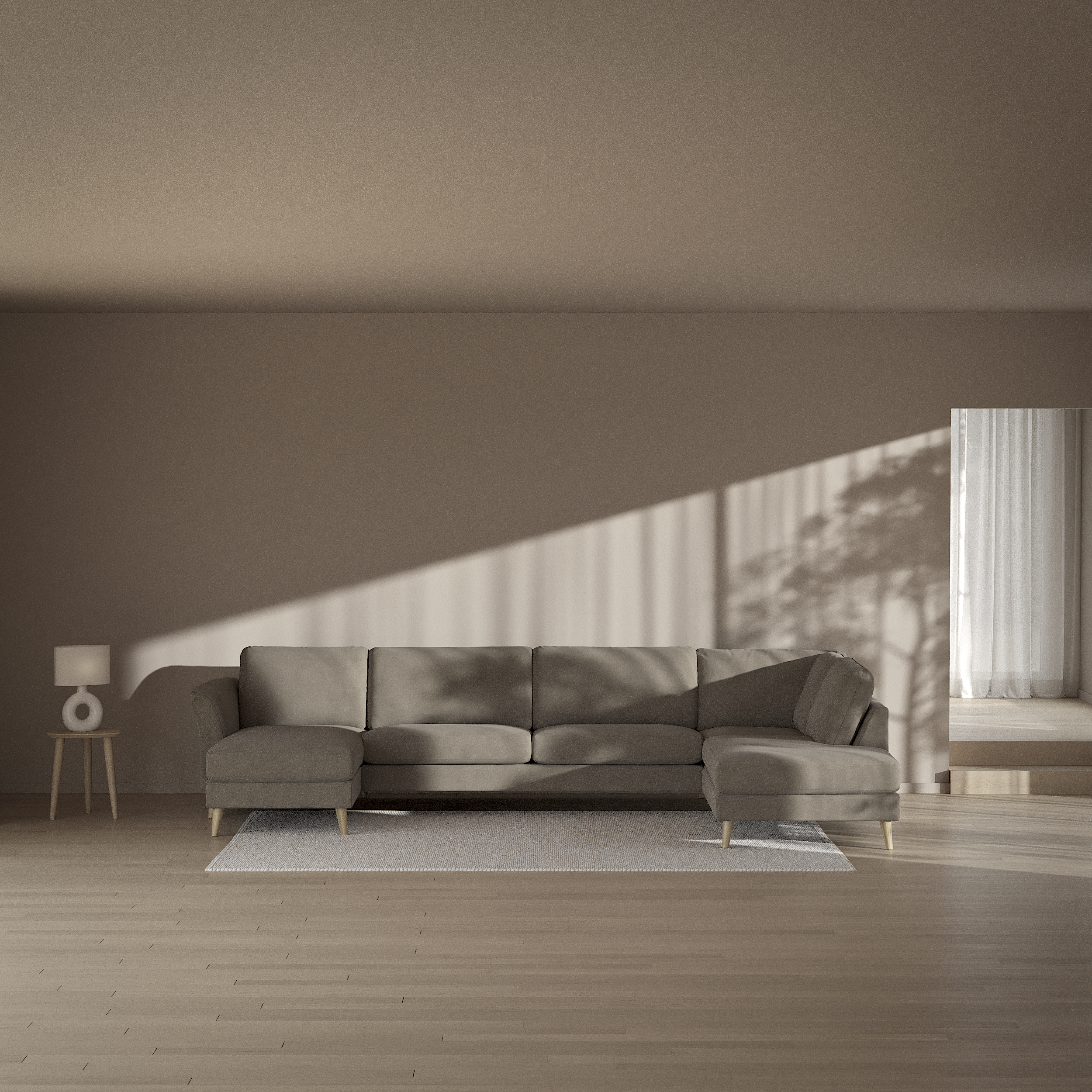 Bridge - 3-sits soffa med schäslong vänster och divan höger - inspiration