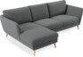 Madison Lux - 2-sits soffa med schäslong vänster - Grå