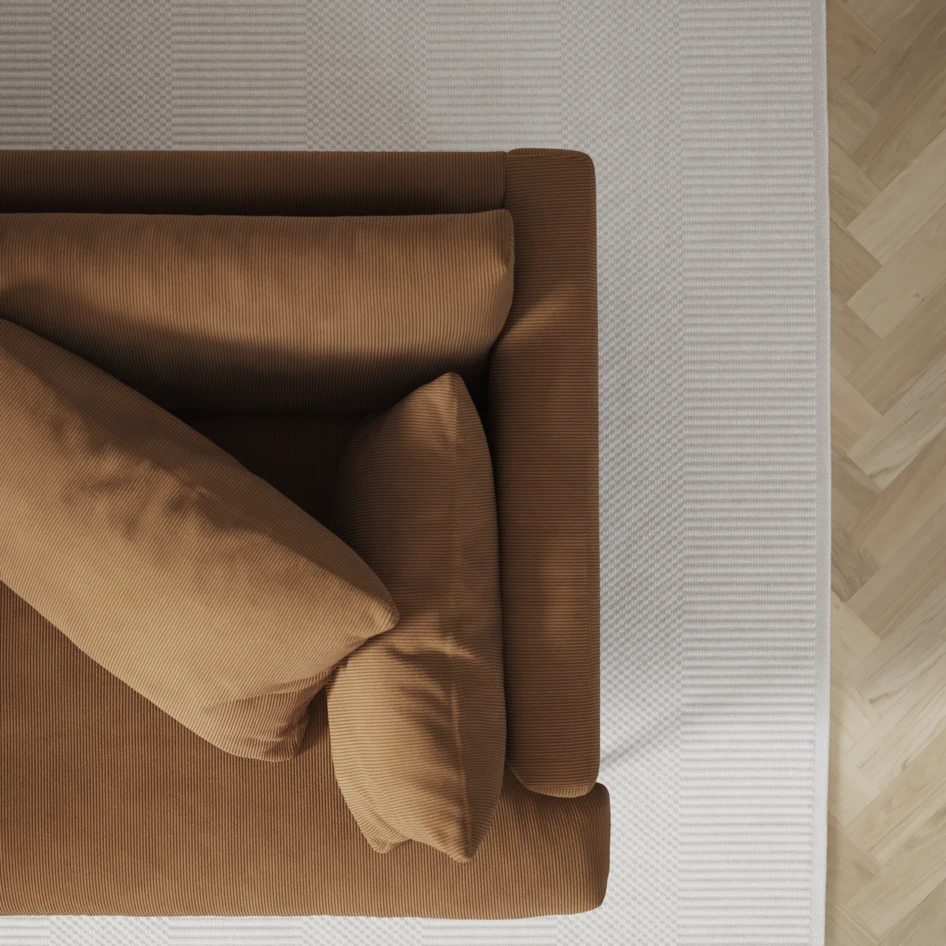 Harper - 4-sits soffa - Gul
