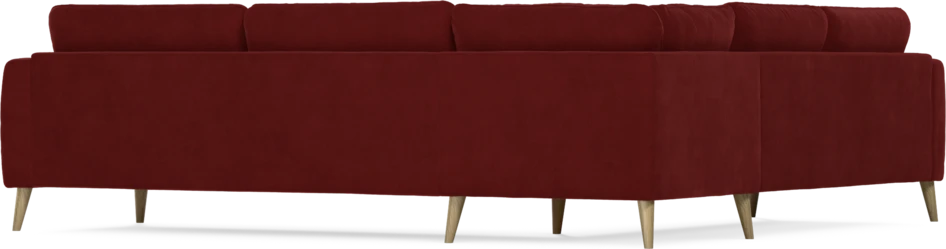 Bridge - Hörnsoffa, 2+3-sits - Röd
