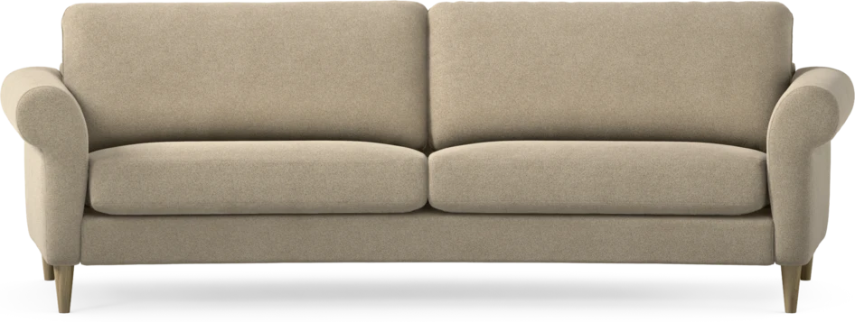 Bridge - 3-sits soffa svängd - Beige