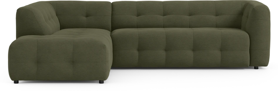 Bella - 3-sits soffa med divan vänster - Grön