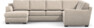 Friday - Hörnsoffa, 3+2-sits med schäslong vänster - Beige