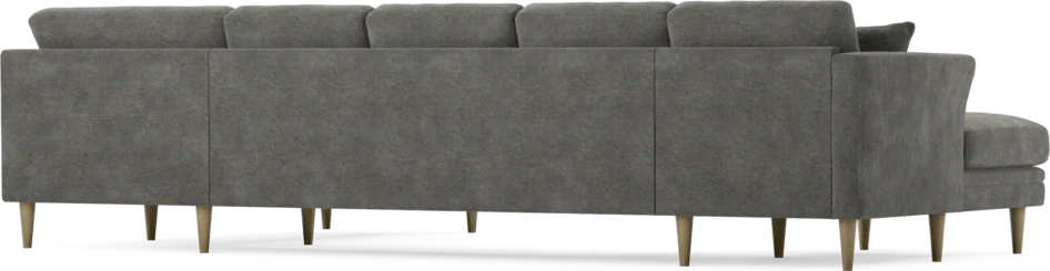 Eden - 3-sits soffa med schäslong vänster och divan höger - Grå