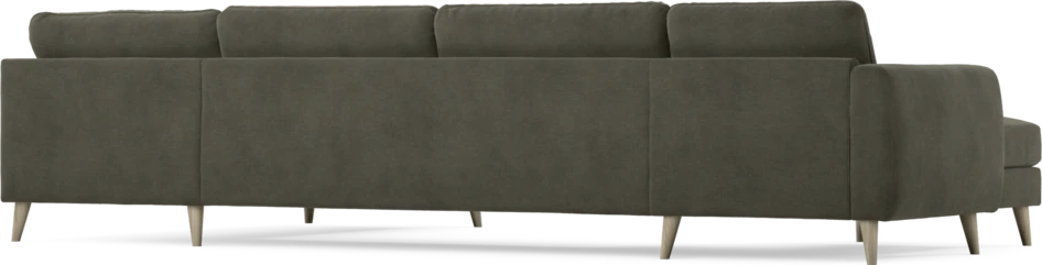 Bridge - 3-sits soffa med schäslong vänster och divan höger - Grå