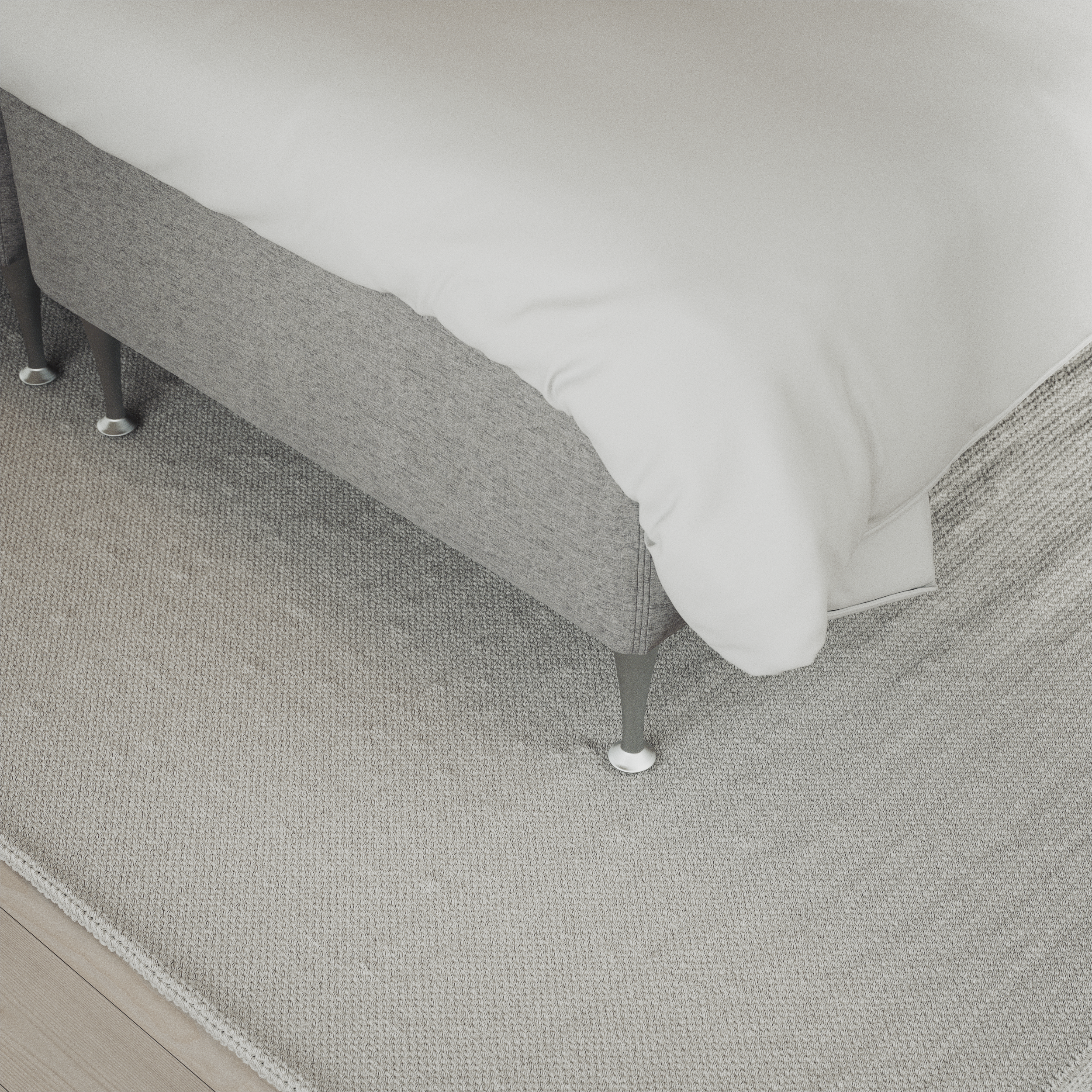 Delux Exclusive - Kontinentalsäng, enkelsäng 140 cm med bäddmadrass och sängben - inspiration