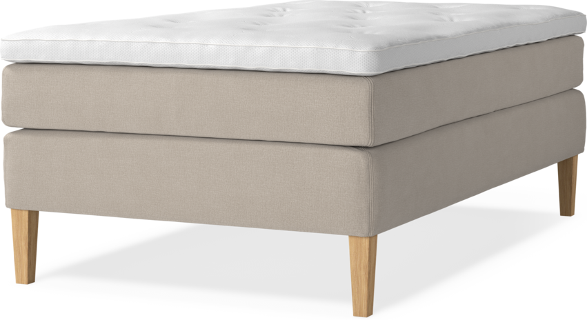 Delux Sense - Kontinentalsäng, enkelsäng 120 cm med bäddmadrass