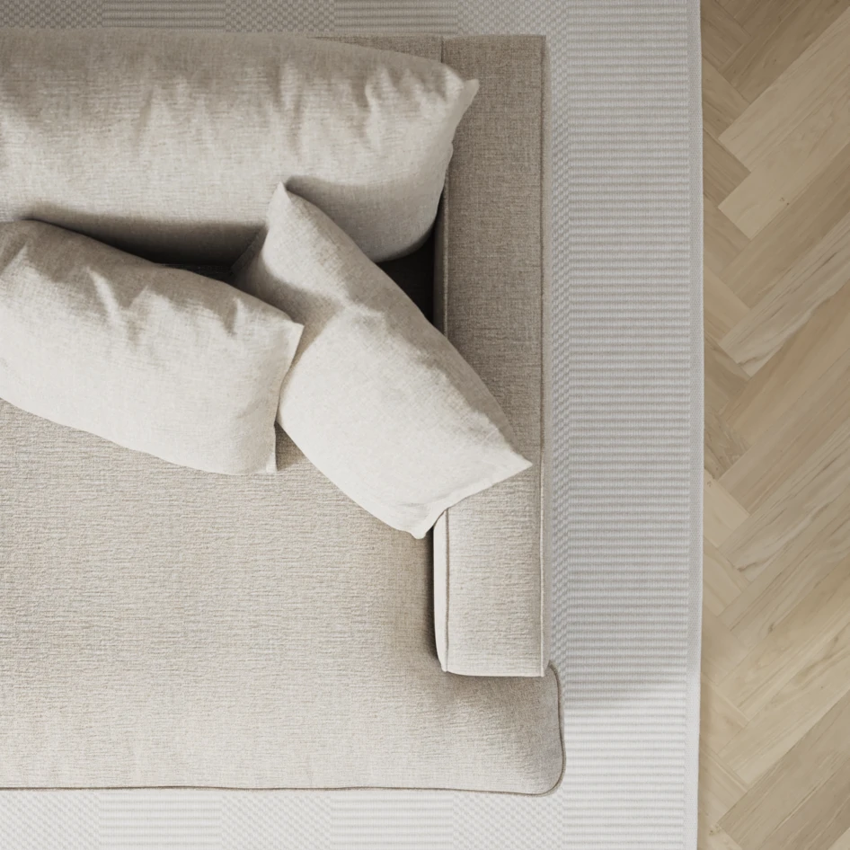 Rossi - 3-sits soffa, hel dyna - Beige