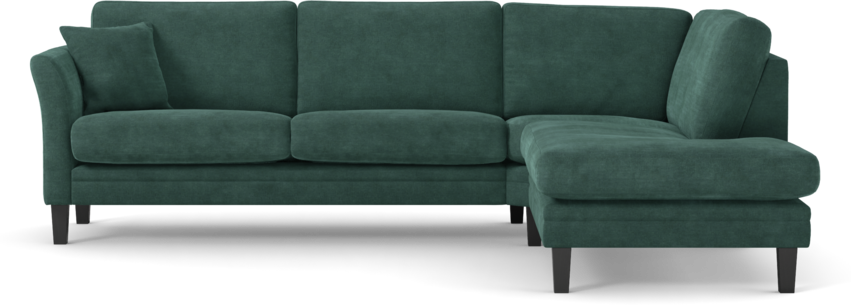 Eden - 2,5-sits soffa med divan - Blå