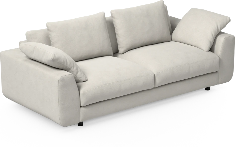 Amie - 3-sits soffa - Vit