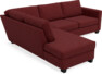 Friday - 2,5-sits soffa med divan vänster - Rosa