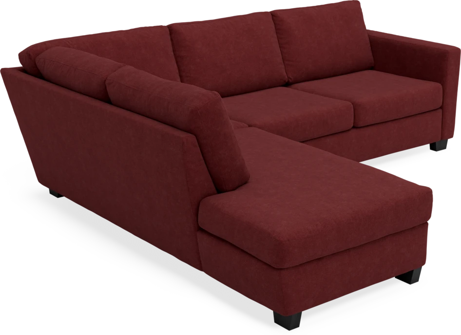 Friday - 2,5-sits soffa med divan vänster - Rosa
