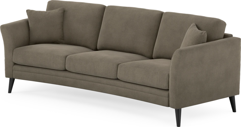 Eden - 3-sits soffa svängd - Beige