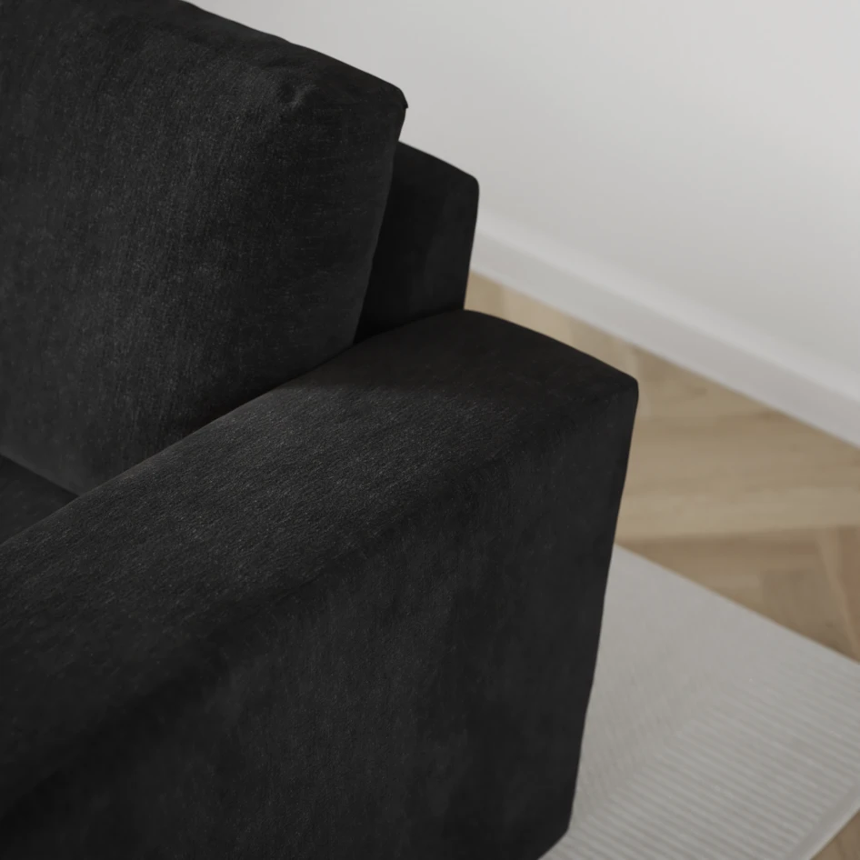 Friday - 2-sits soffa med två schäslonger - Blå