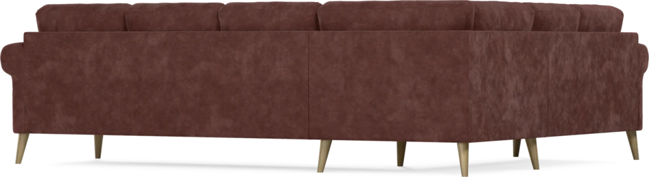 Eden - Hörnsoffa, 2+3-sits - Röd