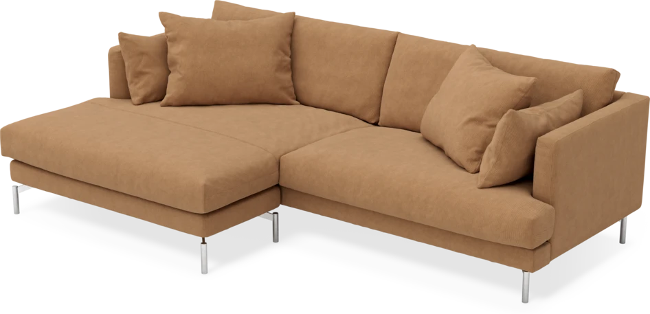 Harper - 4-sits med schäslong XL vänster - Gul