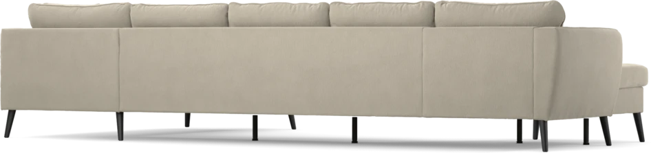 County - 4-sits soffa med schäslong vänster och divan höger - Grå
