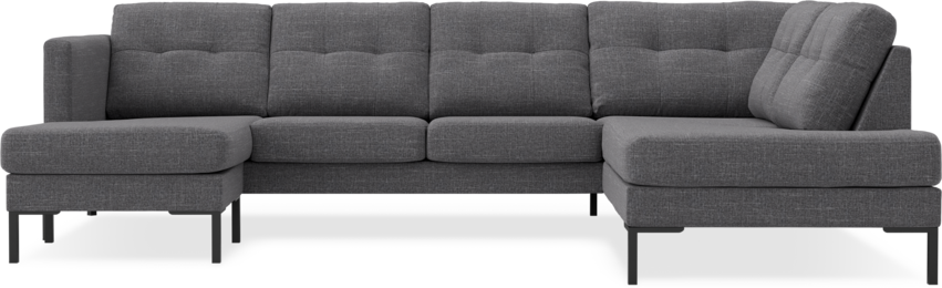 Rio - 3-sits soffa med schäslong vänster och divan höger - Grå