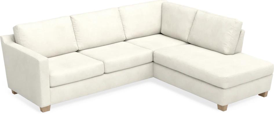 Friday - 2,5-sits soffa med divan höger - Vit