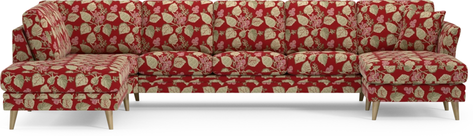 Eden - 3-sits soffa med divan vänster och schäslong höger - Flerfärgad