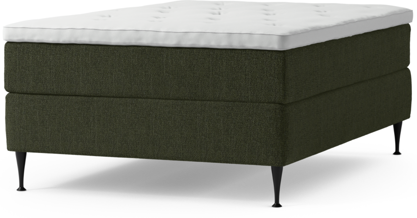 Delux Exclusive - Kontinentalsäng, enkelsäng 140 cm med bäddmadrass och sängben