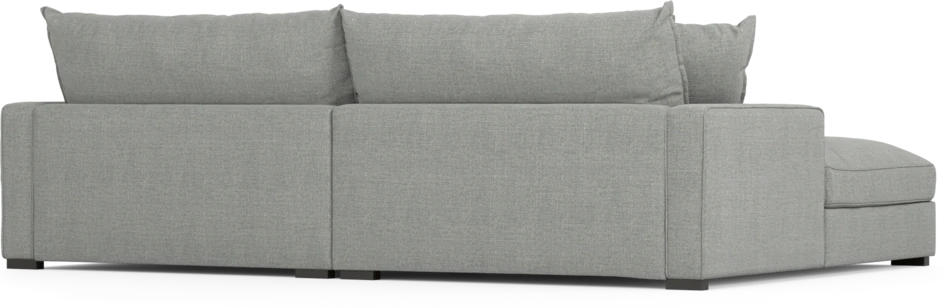 Rossi - 2-sits soffa med schäslong XL vänster - Grå