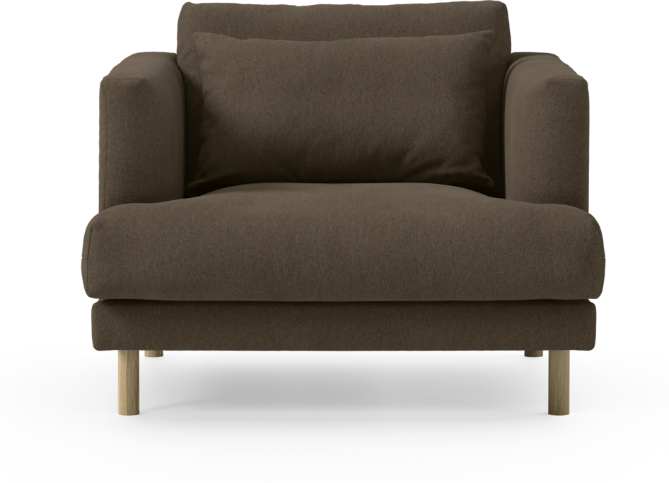Harper - Fåtölj, 75 cm - Brun