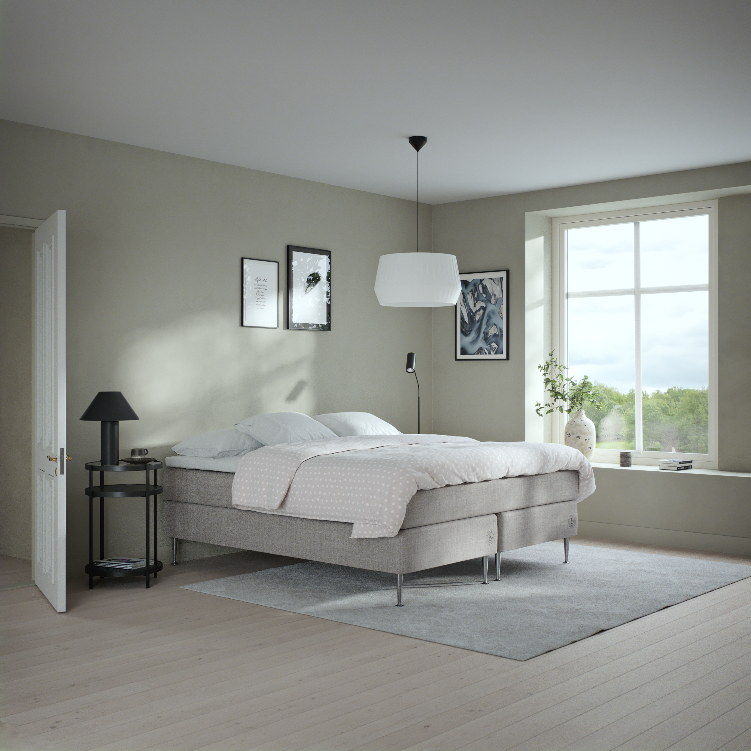Asperö Comfort - Kontinentalsäng, dubbelsäng med bäddmadrass Comfort och sängben - inspiration
