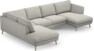 Madison Lux - 2-sits soffa med divan vänster och schäslong höger - Grå