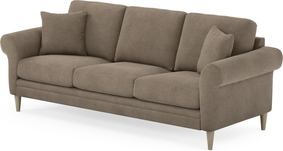 Eden - 3-sits soffa - Brun