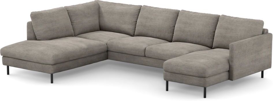 Madison - 2-sits soffa med divan vänster och schäslong höger - Beige