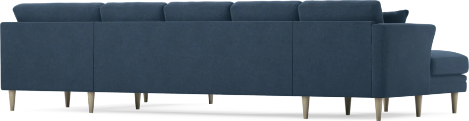 Eden - 3-sits soffa med schäslong vänster och divan höger - Blå