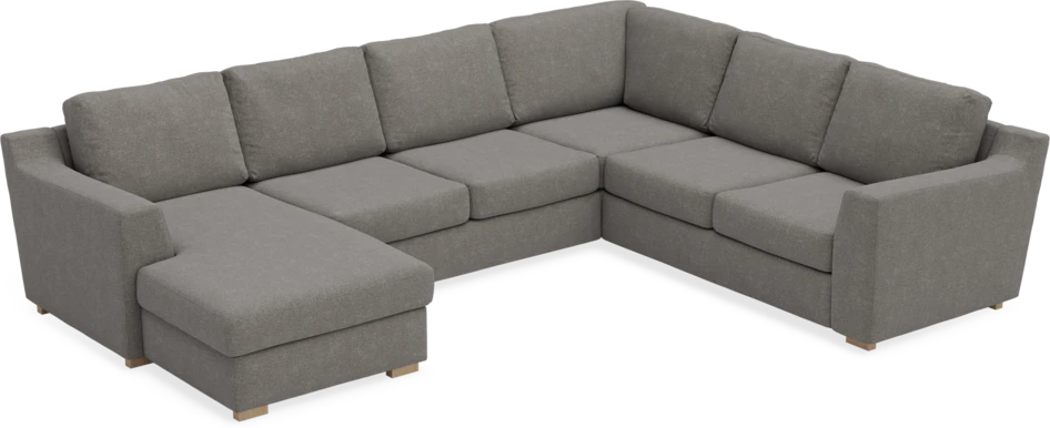 Friday - Hörnsoffa, 3+2-sits med schäslong vänster - Grå