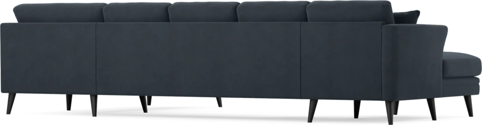 Eden - 3-sits soffa med schäslong vänster och divan höger - Blå