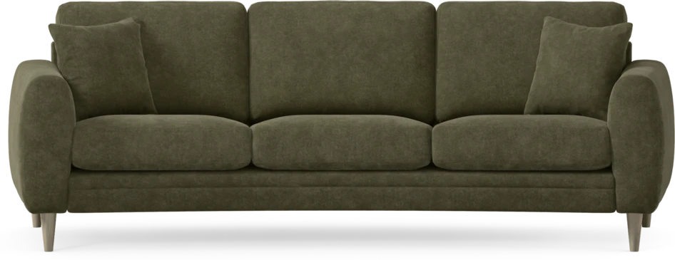 Eden - 3-sits soffa svängd - Grön