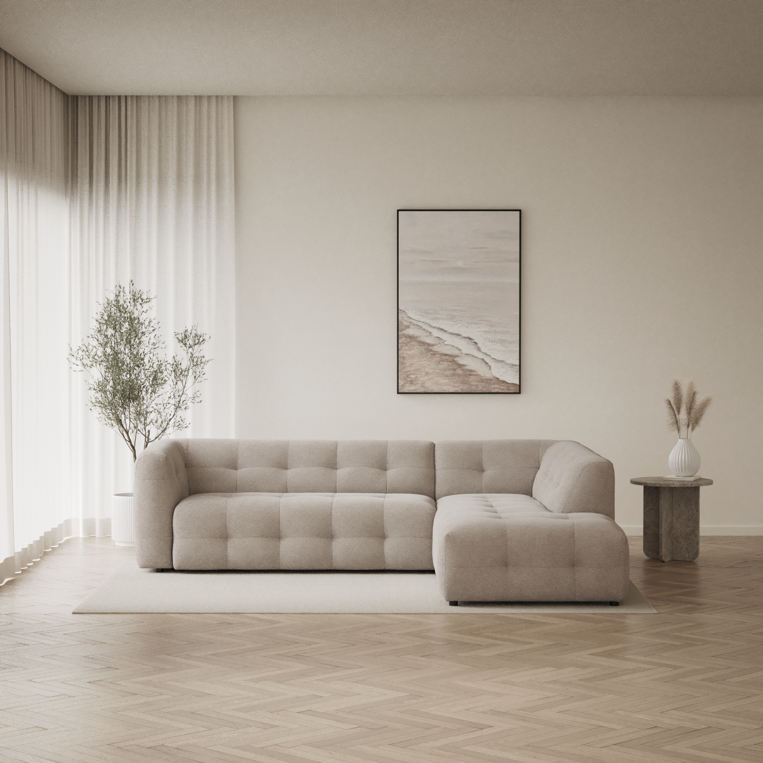 Bella - 3-sits soffa med divan höger - inspiration