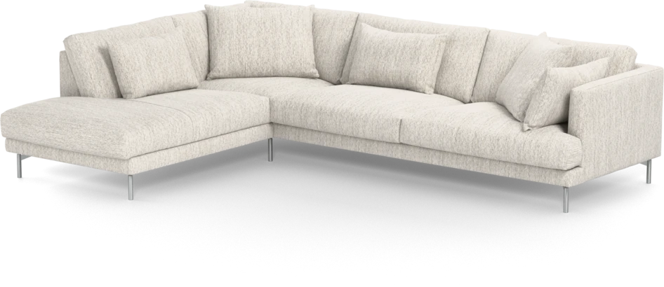 Harper - 3-sits soffa med divan vänster - Grå