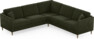 Eden - Hörnsoffa, 2,5+2,5-sits - Grön