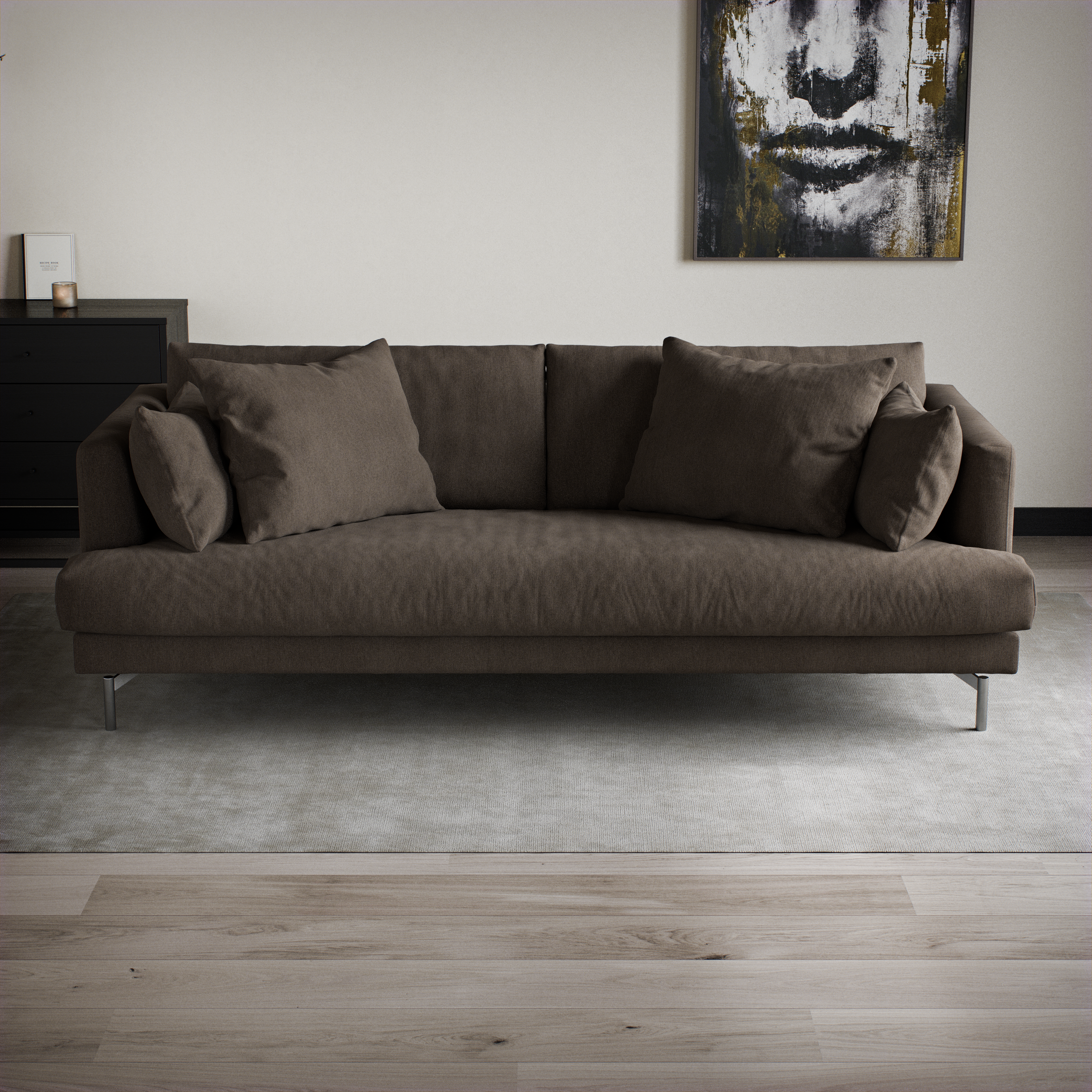 Harper - 3-sits soffa, hel dyna - inspiration