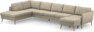 County - 4-sits soffa med divan vänster och schäslong höger - Beige
